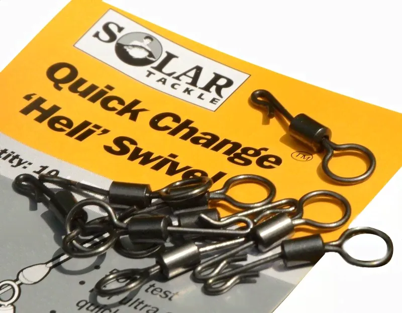 Вертлюг Solar Quick changer heli swivels с застежкой и кольцом