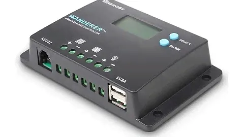 Renogy Wanderer 10 Amp 12V-24V PWM Negative Ground Solar Charge Controller Regulator - Overview