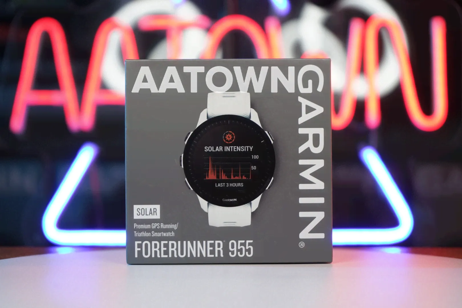 GARMIN Forerunner 955 Solar Whitestone - БЕЛЫЕ-0