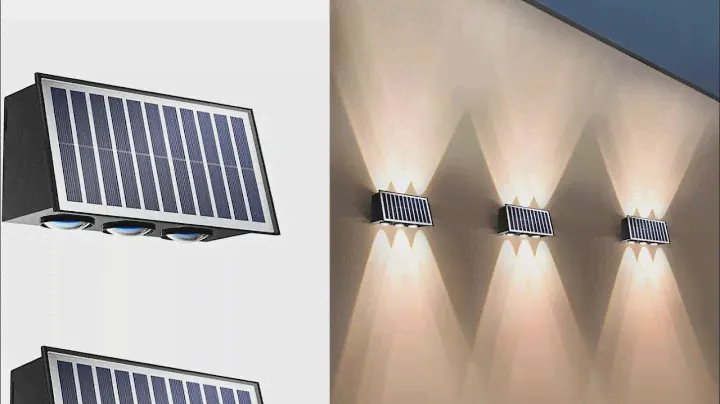 2 Pack Solar Wall Lights Outdoor Waterproof Led Up and Down Wall Lights