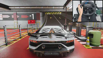 Lamborghini Aventador SVJ - Test Drive Unlimited Solar Crown | Logitech g923 gameplay