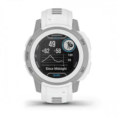 Instinct 2S Solar Surf белый с серебристым безелем-3