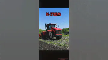 КИРОВЕЦ К-735М работает в паре с дисковой бороной SOLAR FIELDS 7x3