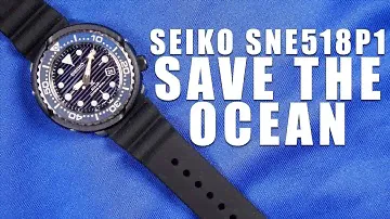 SEIKO PROSPEX SNE518P1 Solar Divers "Save The Ocean series" - SPEC & UNBOXING