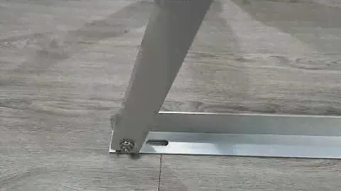 Adjustable triangle bracket solar roof mounting system