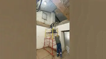 Монтаж опорных зон для балок #старыйфонд #сталинка #полы #демонтажстен