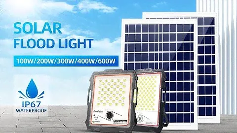 Solar Led Outdoor Flood Light IP65 Waterproof With Remote