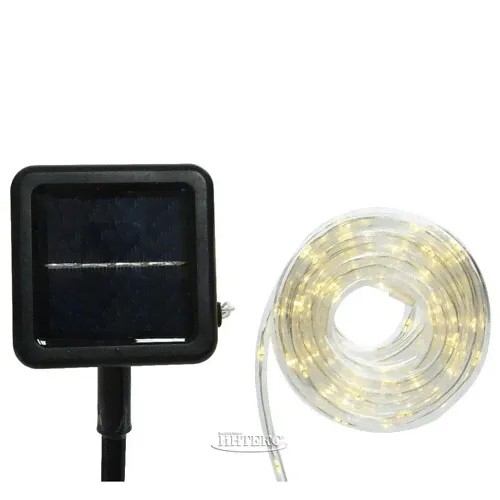Светодиодный дюралайт на солнечной батарее Lumineo Solar 4.95 м, 100 теплых белых LED ламп, контроллер, IP44-1