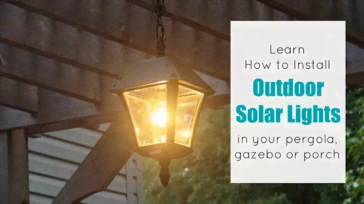 How to Install an Outdoor Solar Chandelier Pendant In Your Pergola, Gazebo or Porch