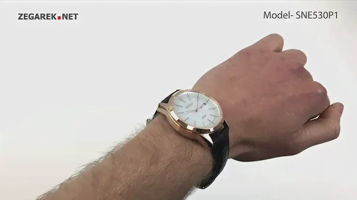 Seiko Solar SNE530P1 Solar Classic Sapphire Day-Date 100m  - Zegarek.net