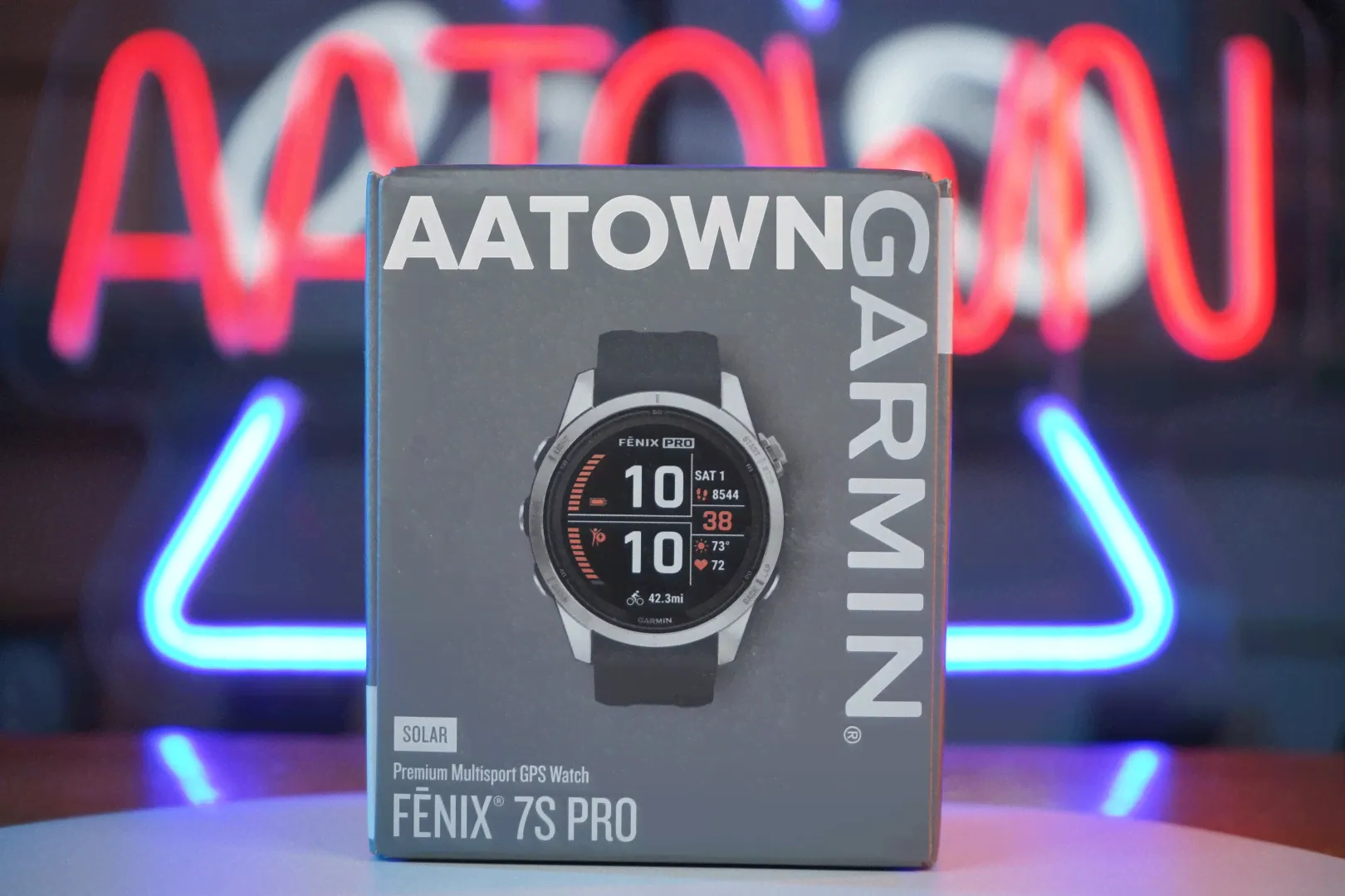 Garmin fenix 7S Pro Solar Edition - Silver with Graphite Band