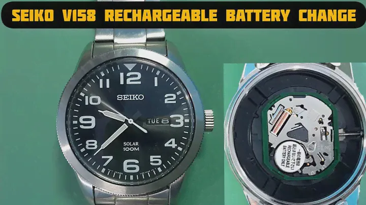 How To Replace SEIKO V158 Solar Rechargeable Battery | SolimBD