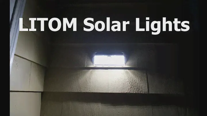 LITOM Outdoor LED Solar Lights with Motion Sensor - Unboxing & Testing