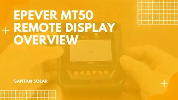 EPEVER MT50 Remote Display Overview - SanTan Solar