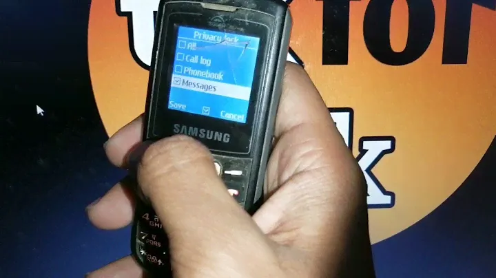 how to set password on message in samsung e1107 crest solar