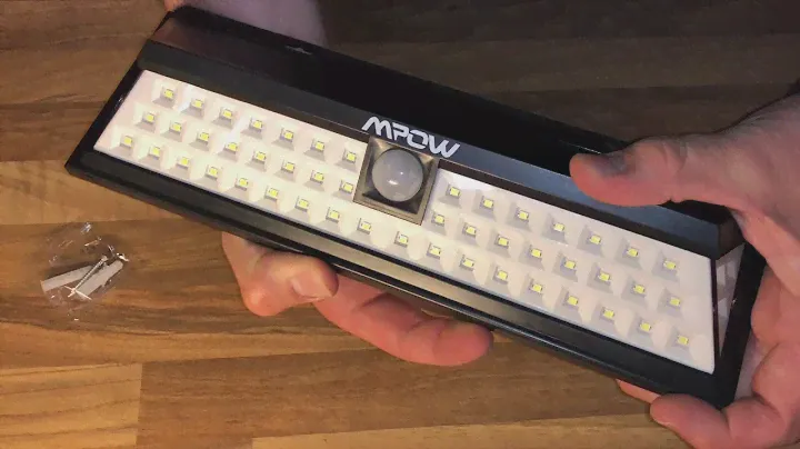 Solar Lights Outdoor LED Bright Motion Sensor Lights Wireless Waterproof unboxing and instructions