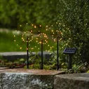 Садовые солнечные светильники Solar Firework 40*14 см, 90 теплых белых LED, 3 шт, IP44