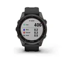 Умные часы Garmin Fenix 7S Sapphire Solar титановый угольно-серый DLC с силиконовым ремешком▪