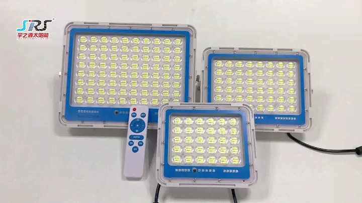 New upgrade remote control solar power led flood light 100w 150w 200w with big lens