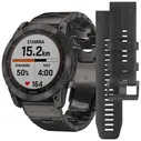Garmin Умные часы Fenix 7X Sapphire Solar DLC Titanium + титановый браслет, 51mm, Fenix 7X Sapphire Solar Carbon Grey DLC Titanium + титановый браслет