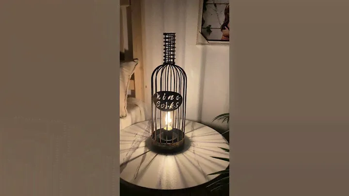 Metallic Brilliance: JHY's Wine Bottle-Inspired Lamp🍾