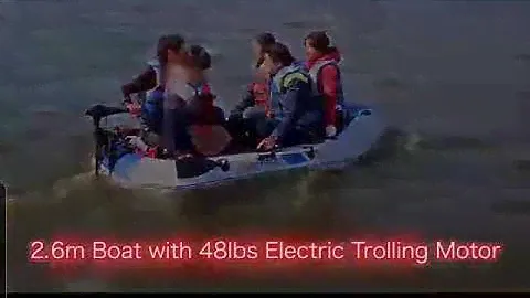 Solar Marine Inflatable Boat 2.6m water test