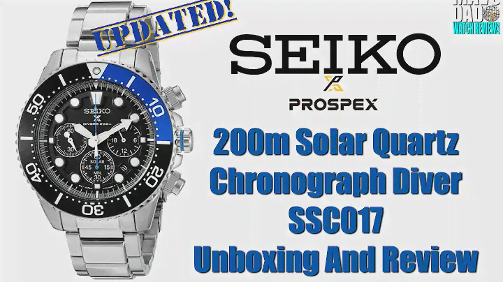 Бэтмен! | Seiko Prospex 200m Solar Quartz Chronograph Diver SSC017 Распаковка и обзор