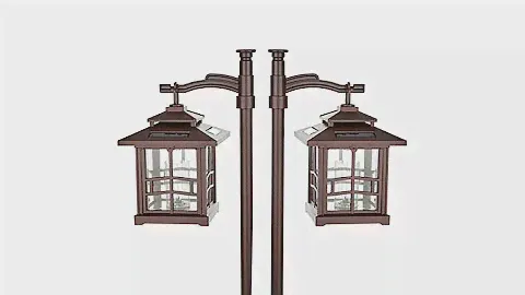 2pack Solar Powered Hanging Pagoda Lantern Lights