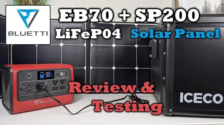 Солнечная панель Bluetti EB70 LiFeP04 + SP200 — лучшая батарея для холодильников на 12 В? - Полный обзор и тестирование!