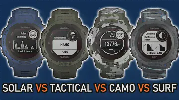 GARMIN Instinct Solar vs Tactical vs Camo vs Surf // Price and whats different?