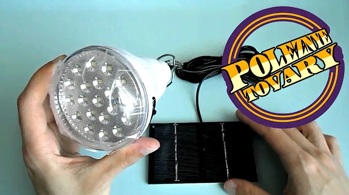 LED лампа с аккумулятором и солнечной панелью GR 020