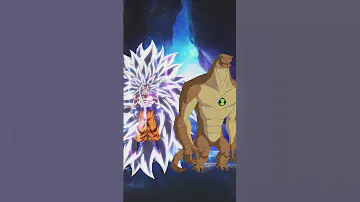 goku super saiyan infinity vs Ben 10