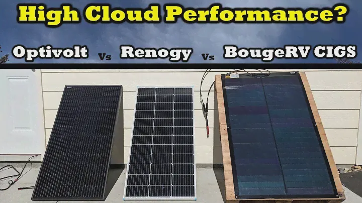 BougeRV CIGS 100w vs Optivolt 100w vs Renogy 100w - High Cloud Testing