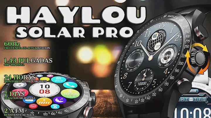 Haylou Solar Pro Smartwatch calidad precio review en español mañanera