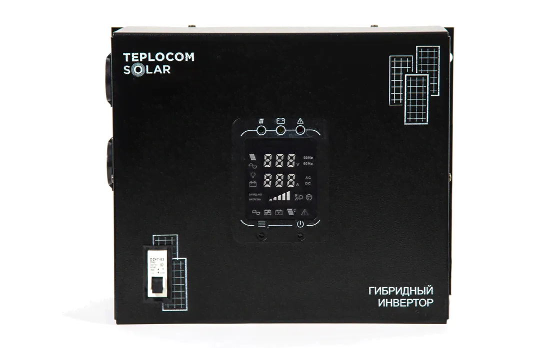ИБП Бастион SOLAR, 1500ВА, универсальный, 310х167х312 (ШхГхВ), 140...275V, однофазный, (TEPLOCOM SOLAR-1500)-1