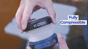 KIZEN Solar Lantern   Collapsible LED Camping Lantern   Rechargeable Solar   USB Portabl