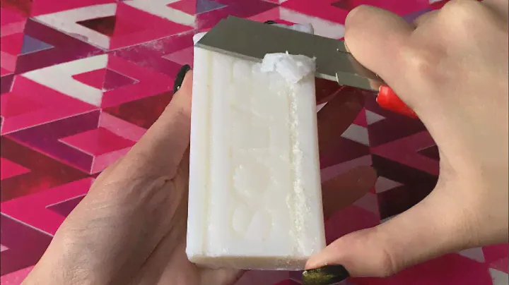 Хозяйственное мыло Solar (2х недельная сушка)| ASMR Soap Carving (NO TALKING)