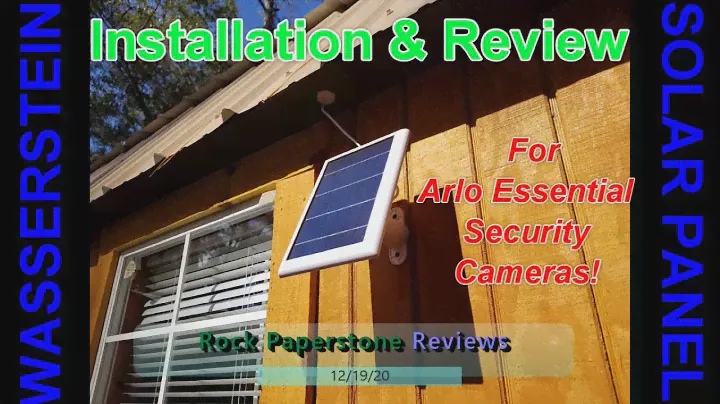 Wasserstein Solar Panel For Charging Arlo Essential Security Cameras