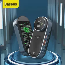 Xiaomi Baseus Solar Car FM Transmitter Modulator Bluetooth 5.0 Wireless MP3 Player USB Car Charger AUX Handsfree Car Kit Hot (art.: 3920b8c8e34fe)