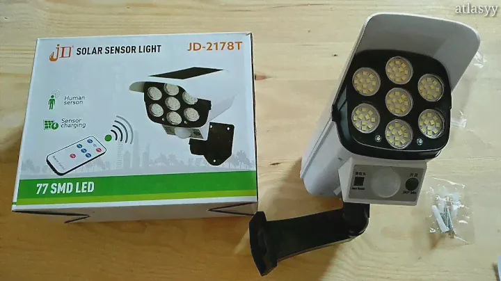 Solar sensor light JD-2178T . street light solar wall lamp