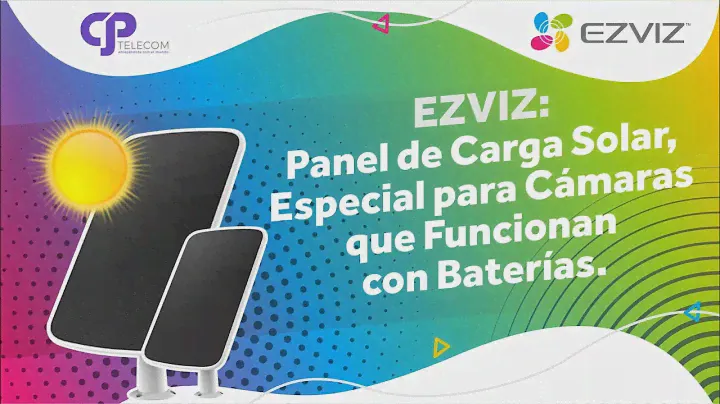 EZVIZ: Panel de carga solar,  especial para cámaras que funcionan con baterías [2022]