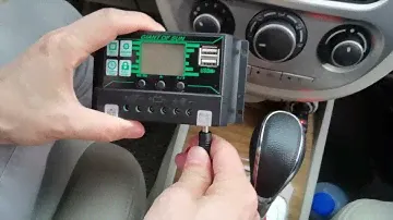 Connect 30W solar panel to car battery Use cigarette lighter plug