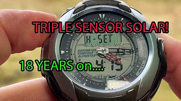 Casio ProTrek PRG 60T triple sensor ABC with thermometer sports watch 18 years on review