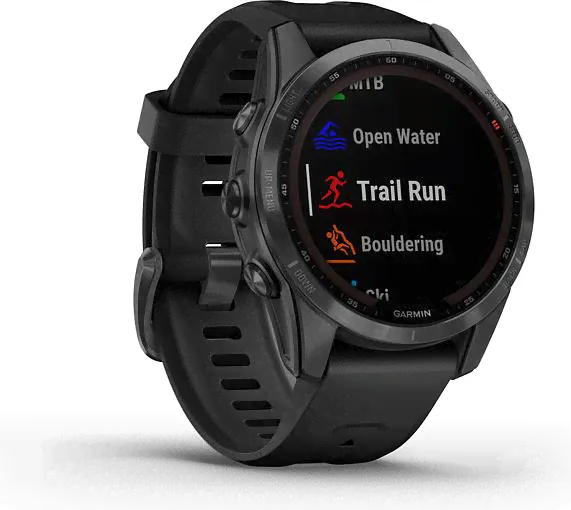 Умные часы Garmin Fenix 7s Solar, черные-0