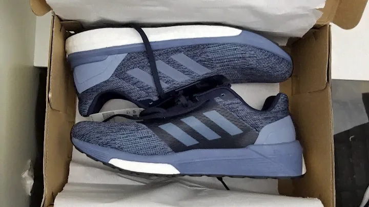 Adidas SOLAR DRIVE ST with BOOST sneakers ON FEET (Color Blue) Unboxing and Fitting