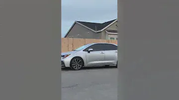 Llumar tint on corolla 5% rear 35% front