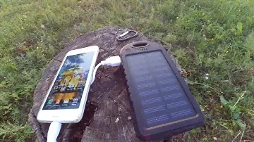Power Bank на Солнечных Батареях Solar Power Bank Обзор Тест Драйф
