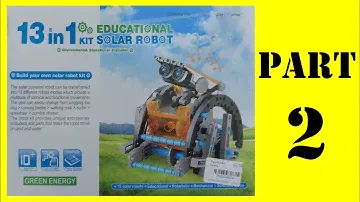 13 in 1 Solar Robot Kit PART 2 Head/Solar panel