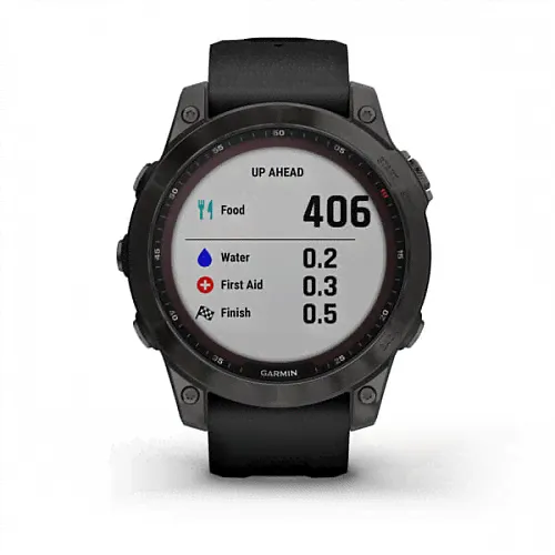 Fenix 7 Sapphire Solar титановый серый DLC с черным ремешком-4