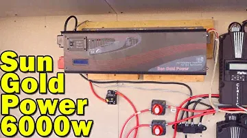 Установка инвертора мощности 6000 Вт от Sun Gold Power